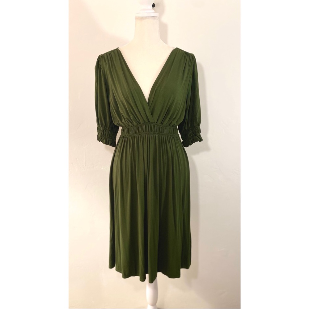 Max Studio V Neck Jersey Summer Dress